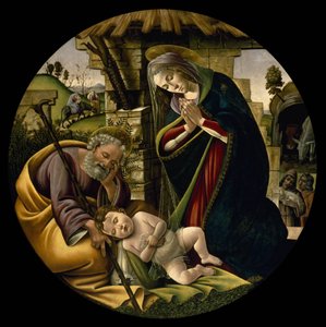 キリストの子供の礼拝 作： Sandro Botticelli